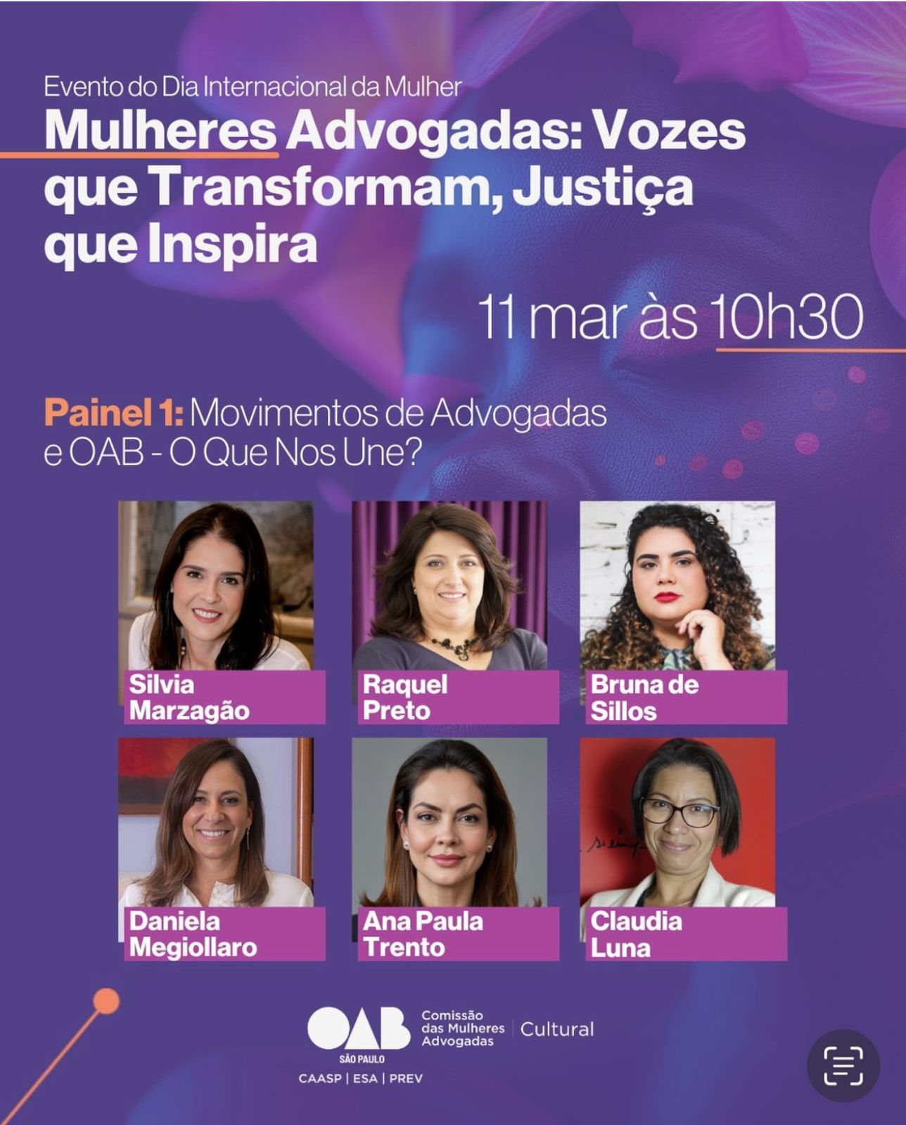 Mulheres Advogadas:Vozes que transformam, Justiça que inspira.